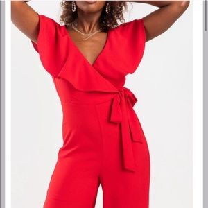 Red Francesca’s Jumpsuit